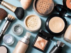set of decorative cosmetic