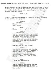 First page script