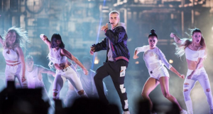 Justin Bieber during his Purpose Tour in Sydney