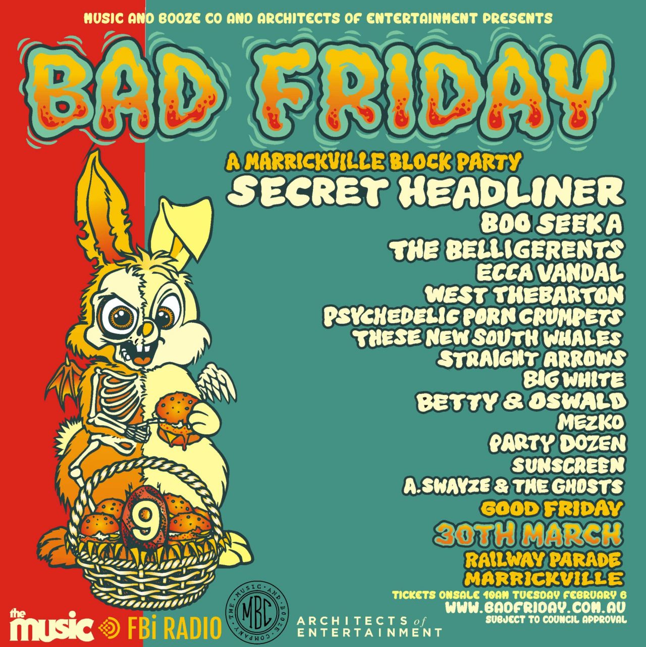 Did you hear the news? Sticky Fingers are headlining Bad Friday